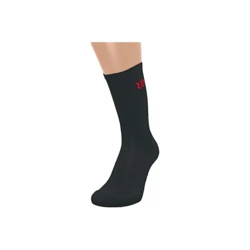 Wilson M Crew Sock 3PR/PK Black - Racketshop de Bataaf