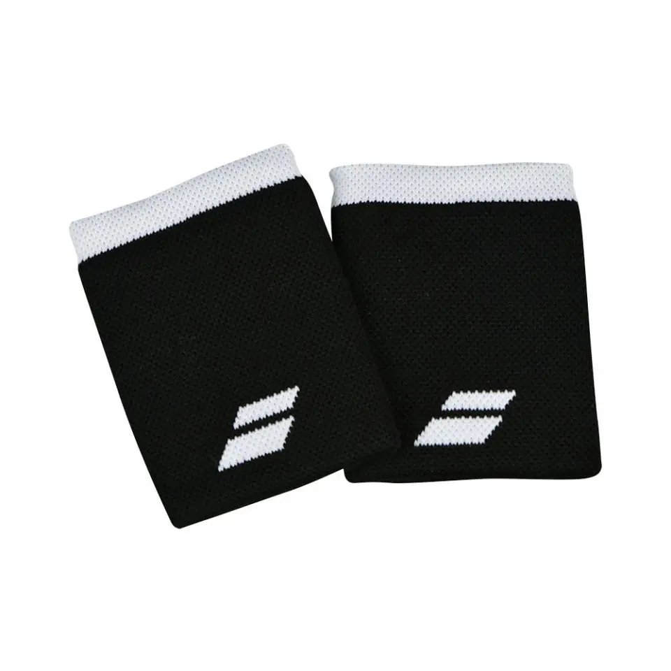 Babolat Logo Jumbo Wristband Black - Racketshop de Bataaf