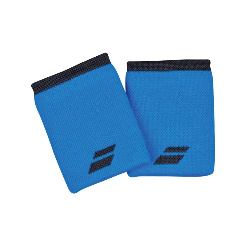 Babolat Logo Jumbo Wristband Blue - Racketshop de Bataaf