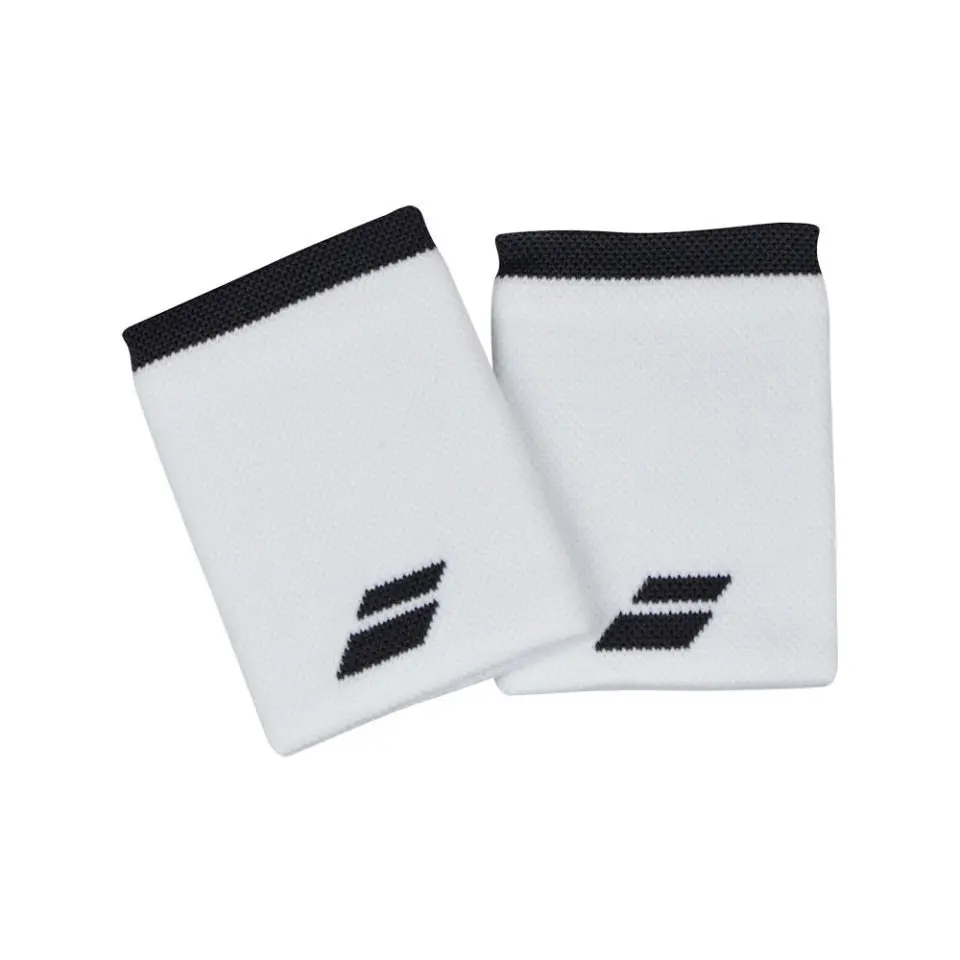 Babolat Logo Jumbo Wristband White - Racketshop de Bataaf