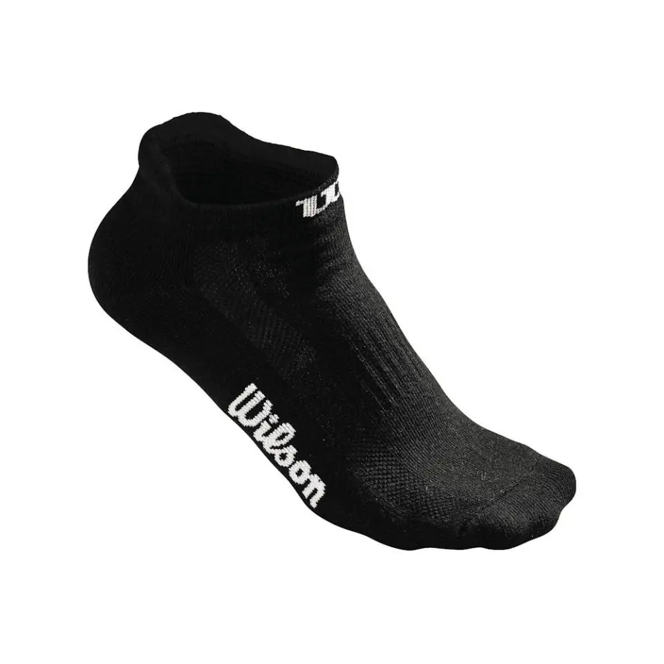 Wilson No Show Sock Black - Racketshop de Bataaf