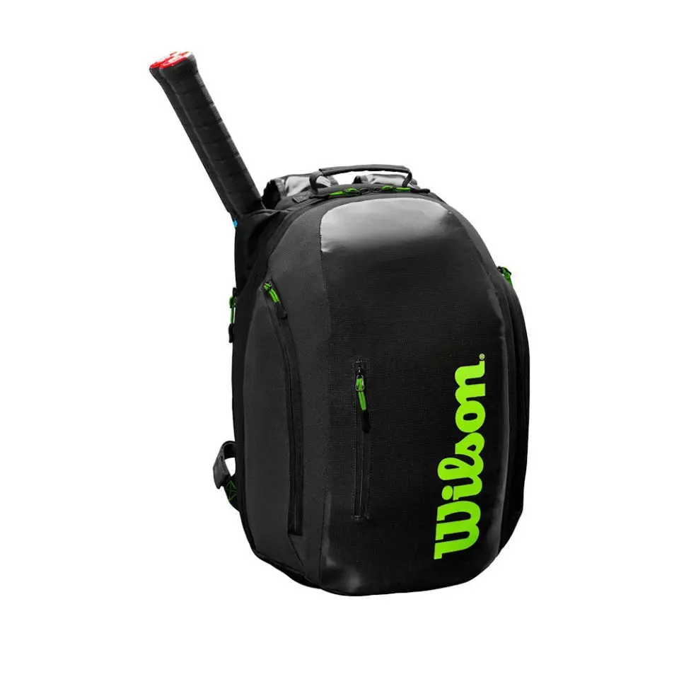 Wilson Super Tour Backpack BK/GR - Racketshop de Bataaf