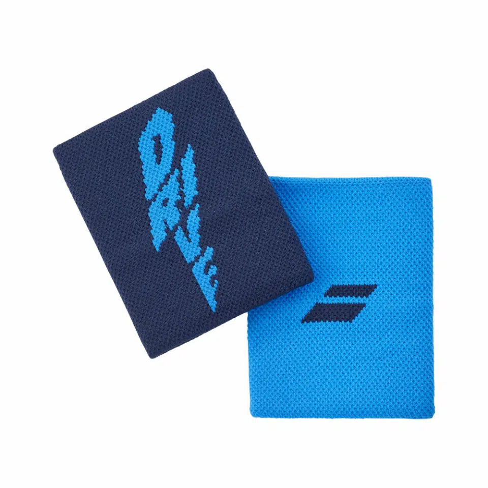 Babolat Logo Jumbo Wristband Drive Blue - Racketshop de Bataaf