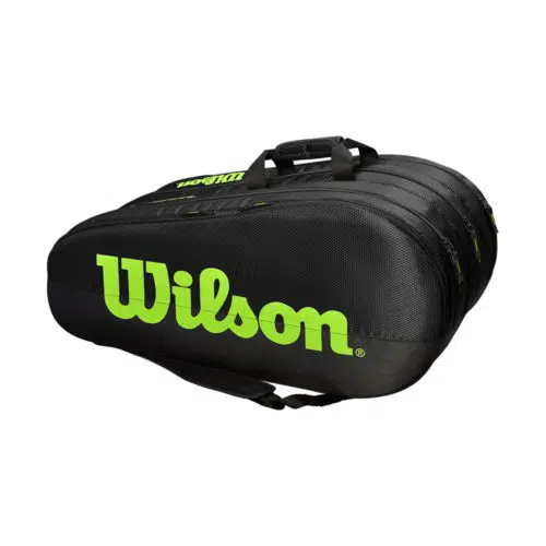 Wilson Team 3 Comp Black/Green - Racketshop de Bataaf