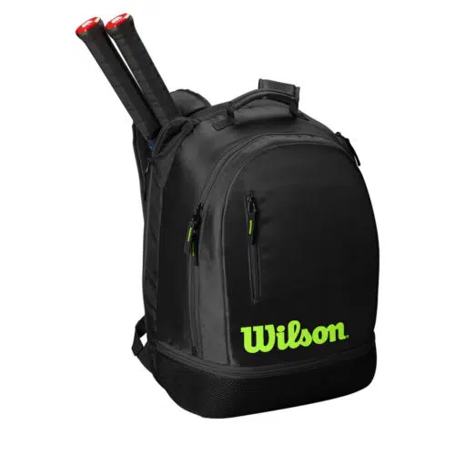 Wilson Team Backpack Black/Green - Racketshop de Bataaf
