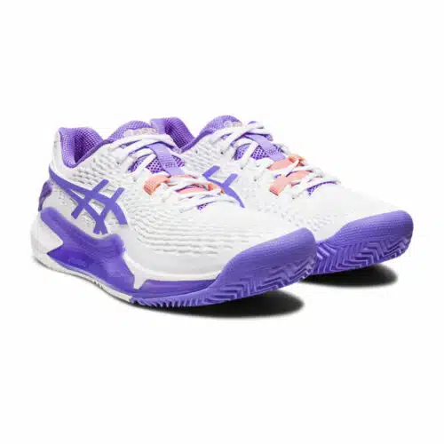 Asics Gel-Resolution 9 White/Amethyst - Racketshop de Bataaf