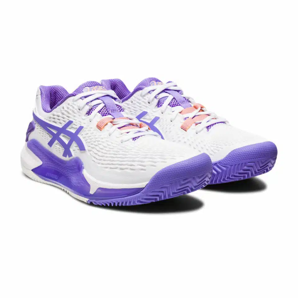 Asics Gel-Resolution 9 White/Amethyst - Racketshop de Bataaf