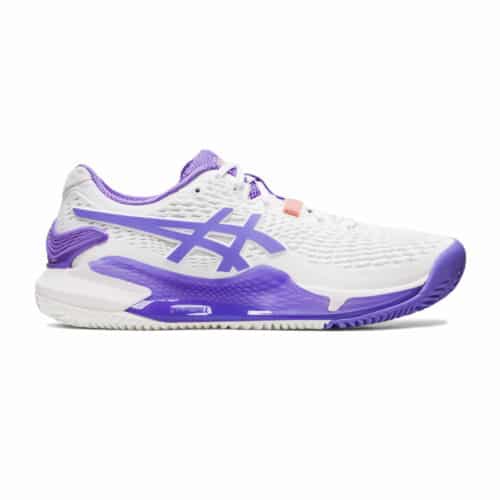 Asics Gel-Resolution 9 White/Amethyst - Racketshop de Bataaf
