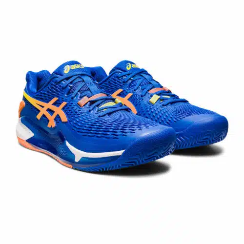 Asics Gel-Resolution 9 Clay Blue/Peach - Racketshop de Bataaf