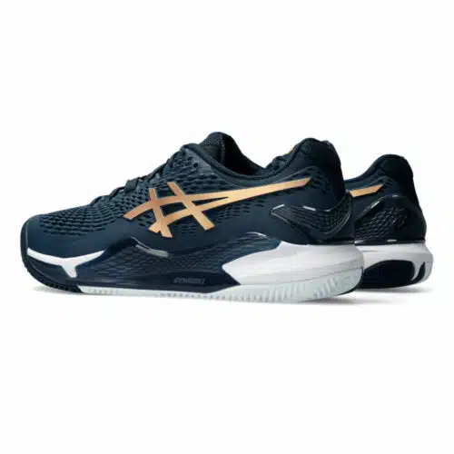 Asics Gel-Resolution 9 Clay French Blue/Gold - Racketshop de Bataaf