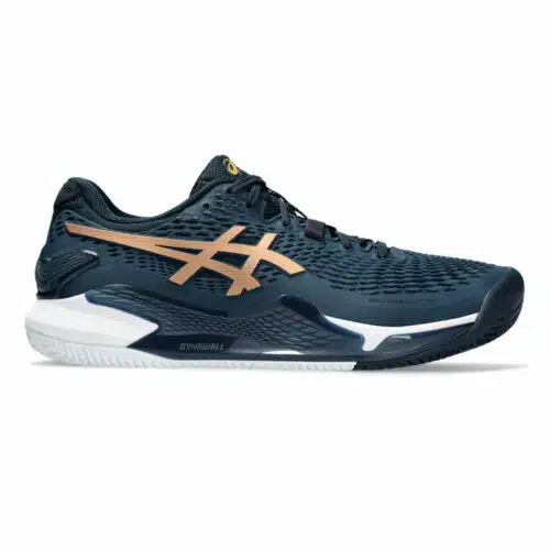 Asics Gel-Resolution 9 Clay French Blue/Gold - Racketshop de Bataaf