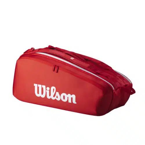 Wilson Super Tour 9 Pack Red - Racketshop de Bataaf