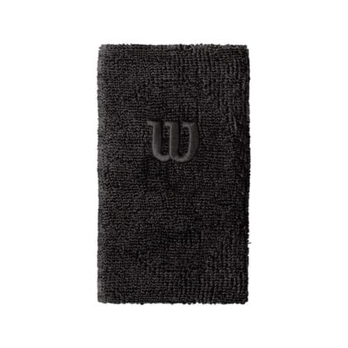 Wilson Extra Wide Wristband Black - Racketshop de Bataaf